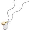 imageFossil Mens Stainless Steel or Leather Necklace for MenSilverGold Dual Pendants