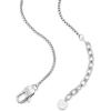 imageFossil Mens Stainless Steel or Leather Necklace for MenSilverTigers Eye