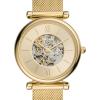 imageFossil Womens Carlie Automatic Stainless Steel Mesh ThreeHand WatchGold Mesh