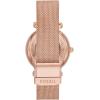 imageFossil Womens Carlie Automatic Stainless Steel Mesh ThreeHand WatchRose Gold Automatic
