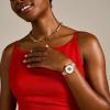 imageFossil Womens Carlie Automatic Stainless Steel Mesh ThreeHand WatchRose Gold MeshWhite