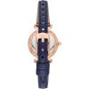 imageFossil Womens Carlie Quartz Stainless Steel ThreeHand WatchBlue LeatherRose Gold
