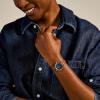 imageFossil Womens Carlie Quartz Stainless Steel ThreeHand WatchBrown LeatherRose GoldBlue