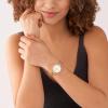 imageFossil Womens Carlie Quartz Stainless Steel ThreeHand WatchGold ChainWhite