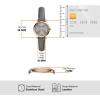 imageFossil Womens Carlie Quartz Stainless Steel ThreeHand WatchGray LeatherRose Gold