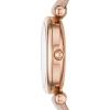 imageFossil Womens Carlie Quartz Stainless Steel ThreeHand WatchPink LeatherRose Gold