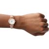 imageFossil Womens Carlie Quartz Stainless Steel ThreeHand WatchPink LeatherRose Gold