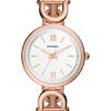 imageFossil Womens Carlie Quartz Stainless Steel ThreeHand WatchRose Gold Chain