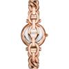 imageFossil Womens Carlie Quartz Stainless Steel ThreeHand WatchRose Gold Curb Chain