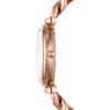 imageFossil Womens Carlie Quartz Stainless Steel ThreeHand WatchRose Gold Curb Chain