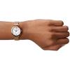 imageFossil Womens Carlie Quartz Stainless Steel ThreeHand WatchRose Gold Mesh