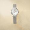 imageFossil Womens Carlie Quartz Stainless Steel ThreeHand WatchSilver Mesh