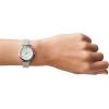 imageFossil Womens Carlie Quartz Stainless Steel ThreeHand WatchSilver Mesh