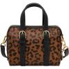 imageFossil Womens Carlie Satchel HandbagBlackLeopard