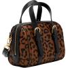 imageFossil Womens Carlie Satchel HandbagBlackLeopard