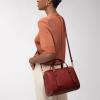 imageFossil Womens Carlie Satchel HandbagScarlet