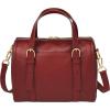 imageFossil Womens Carlie Satchel HandbagScarlet