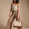 imageFossil Womens Gemma Tote BagNaturalMedium Brown Large
