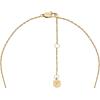 imageFossil Womens GoldTone Stainless Steel Pendant Chain Necklace for WomenButterfly Blue MOP