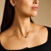 imageFossil Womens GoldTone Stainless Steel Pendant Chain Necklace for WomenButterfly Blue MOP