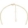 imageFossil Womens GoldTone Stainless Steel Pendant Chain Necklace for WomenGold Double Glitz