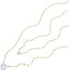 imageFossil Womens GoldTone Stainless Steel Pendant Chain Necklace for WomenGold Double Glitz