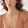 imageFossil Womens GoldTone Stainless Steel Pendant Chain Necklace for WomenGold Double Glitz