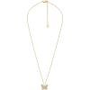 imageFossil Womens GoldTone Stainless Steel Pendant Chain Necklace for WomenGold Glitz Sutton Butterfly