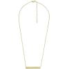 imageFossil Womens GoldTone Stainless Steel Pendant Chain Necklace for WomenGold Harlow Linear Texture Bar