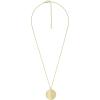 imageFossil Womens GoldTone Stainless Steel Pendant Chain Necklace for WomenGold Harlow Linear Texture Disc