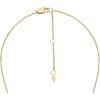 imageFossil Womens GoldTone Stainless Steel Pendant Chain Necklace for WomenGold Harlow Linear Texture Disc