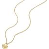 imageFossil Womens GoldTone Stainless Steel Pendant Chain Necklace for WomenGold Heart  Stud Earrings
