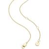 imageFossil Womens GoldTone Stainless Steel Pendant Chain Necklace for WomenGold Heart  Stud Earrings