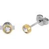 imageFossil Womens GoldTone Stainless Steel Pendant Chain Necklace for WomenGold Heart  Stud Earrings