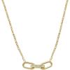 imageFossil Womens GoldTone Stainless Steel Pendant Chain Necklace for WomenGold Heritage DLink Glitz Chain
