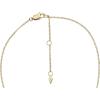 imageFossil Womens GoldTone Stainless Steel Pendant Chain Necklace for WomenGold Heritage Glitz Crest
