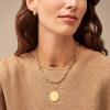 imageFossil Womens GoldTone Stainless Steel Pendant Chain Necklace for WomenGold Heritage Large Anchor Chain