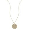 imageFossil Womens GoldTone Stainless Steel Pendant Chain Necklace for WomenGold Sadie Glitz Disc