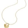 imageFossil Womens GoldTone Stainless Steel Pendant Chain Necklace for WomenGold Sadie Heart Lock