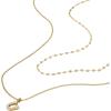 imageFossil Womens GoldTone Stainless Steel Pendant Chain Necklace for WomenGold Sutton Horseshoe