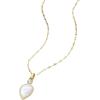 imageFossil Womens GoldTone Stainless Steel Pendant Chain Necklace for WomenGold Teardrop