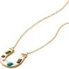 imageFossil Womens GoldTone Stainless Steel Pendant Chain Necklace for WomenGoldStone Horseshoe