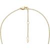 imageFossil Womens GoldTone Stainless Steel Pendant Chain Necklace for WomenHarlow Gold Disc