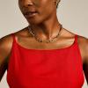 imageFossil Womens GoldTone Stainless Steel Pendant Chain Necklace for WomenHeritage Gold Link
