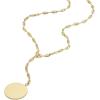 imageFossil Womens GoldTone Stainless Steel Pendant Chain Necklace for WomenHeritage YPendant