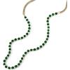 imageFossil Womens GoldTone Stainless Steel Pendant Chain Necklace for WomenLayered Green Bead