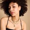 imageFossil Womens GoldTone Stainless Steel Pendant Chain Necklace for WomenLocket Star