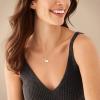 imageFossil Womens GoldTone Stainless Steel Pendant Chain Necklace for WomenMOP Butterfly