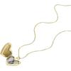 imageFossil Womens GoldTone Stainless Steel Pendant Chain Necklace for WomenMOP Heart Locket