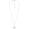 imageFossil Womens GoldTone Stainless Steel Pendant Chain Necklace for WomenMOP Heart Locket